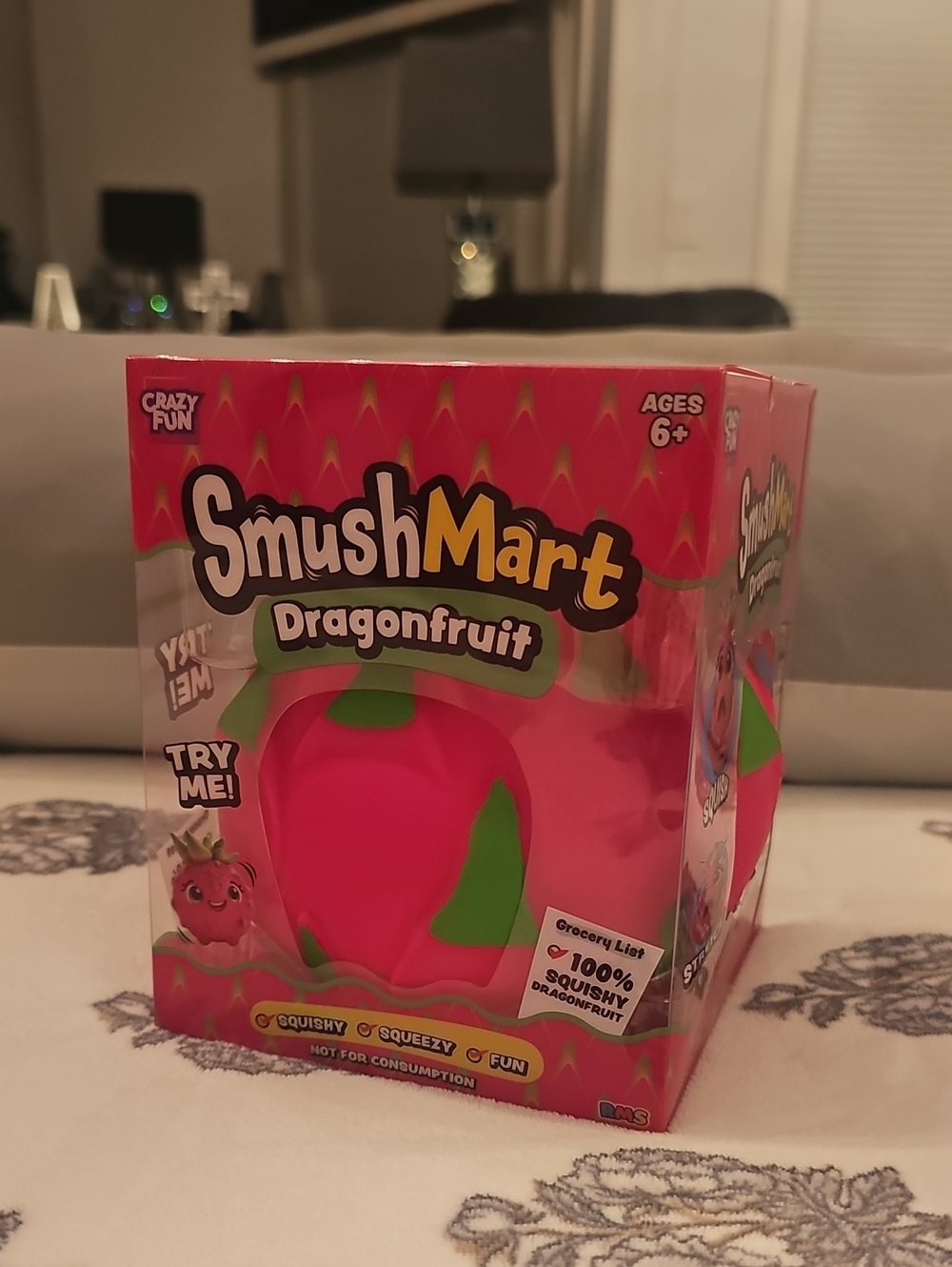 Dragonfruit Squishy Toy - Pink & Green